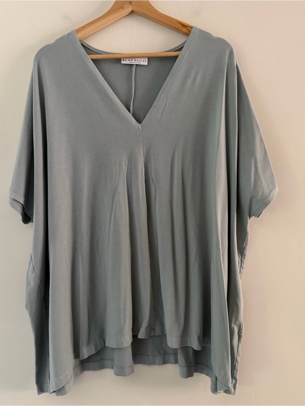 Bryan Walker Tunic Top Tee Bamboo Organic Oversized Size Large Relaxed Lagenlook